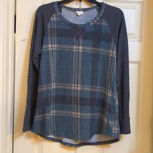 Lovely Melody plaid top - large